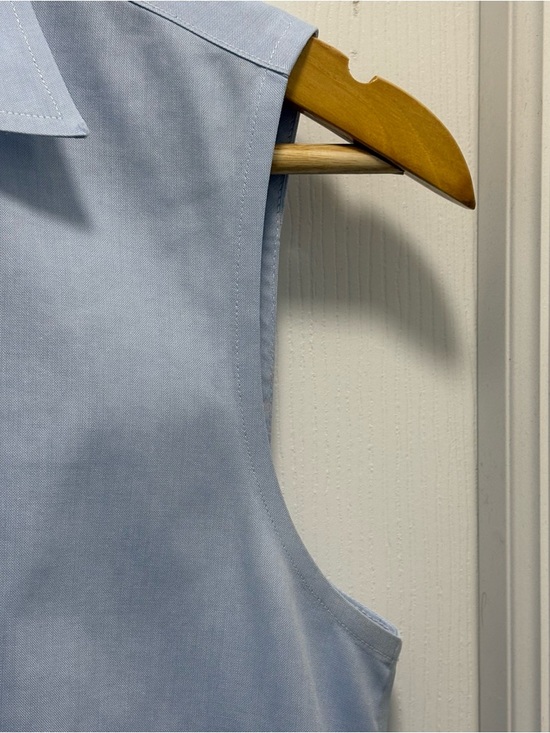 Brooks Brothers 346 Sleeveless Non-Iron Top. Collared Shirt, Blouse. Size 4 - Picture 6 of 12